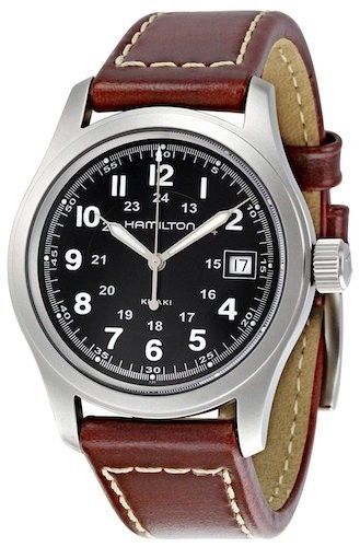 Hamilton Khaki Field Quartz 38mm - Black - Brown H68411533 - Photo n°1