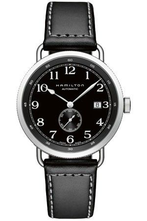 Hamilton Khaki Navy Pioneer 40mm Black - Black Leather H78415733 - Photo n°1
