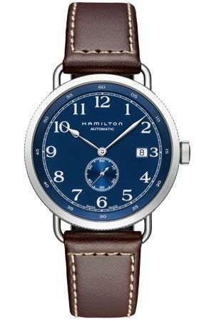 Hamilton Khaki Navy Pioneer 40mm Blue - Brown Leather H78455543 - Photo n°1
