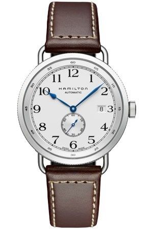 Hamilton Khaki Navy Pioneer 40mm Silver - Brown Leather H78465553 - Photo n°1