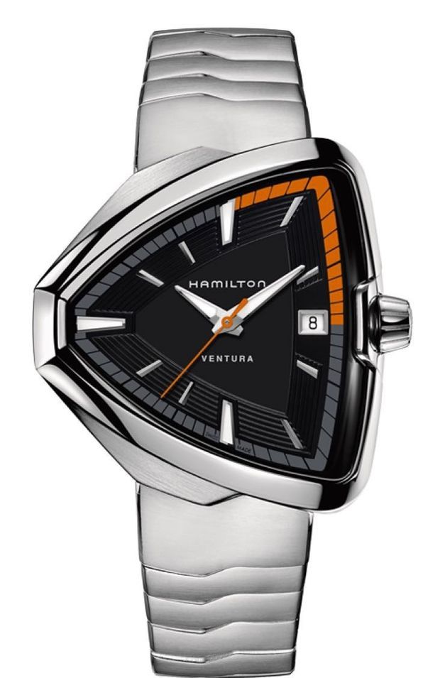 Hamilton Ventura Elvis-quarzo Ss Black Dial Bracelet H24551131 - Photo n°1