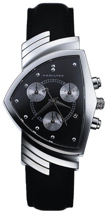 Hamilton Ventura Ss Black Dial - Black Strap H24412732 - Photo n°1