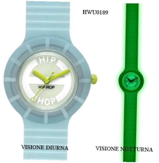 Hip Hop Glowing Collection Light Blue 32mm HWU0189 - Photo n°1