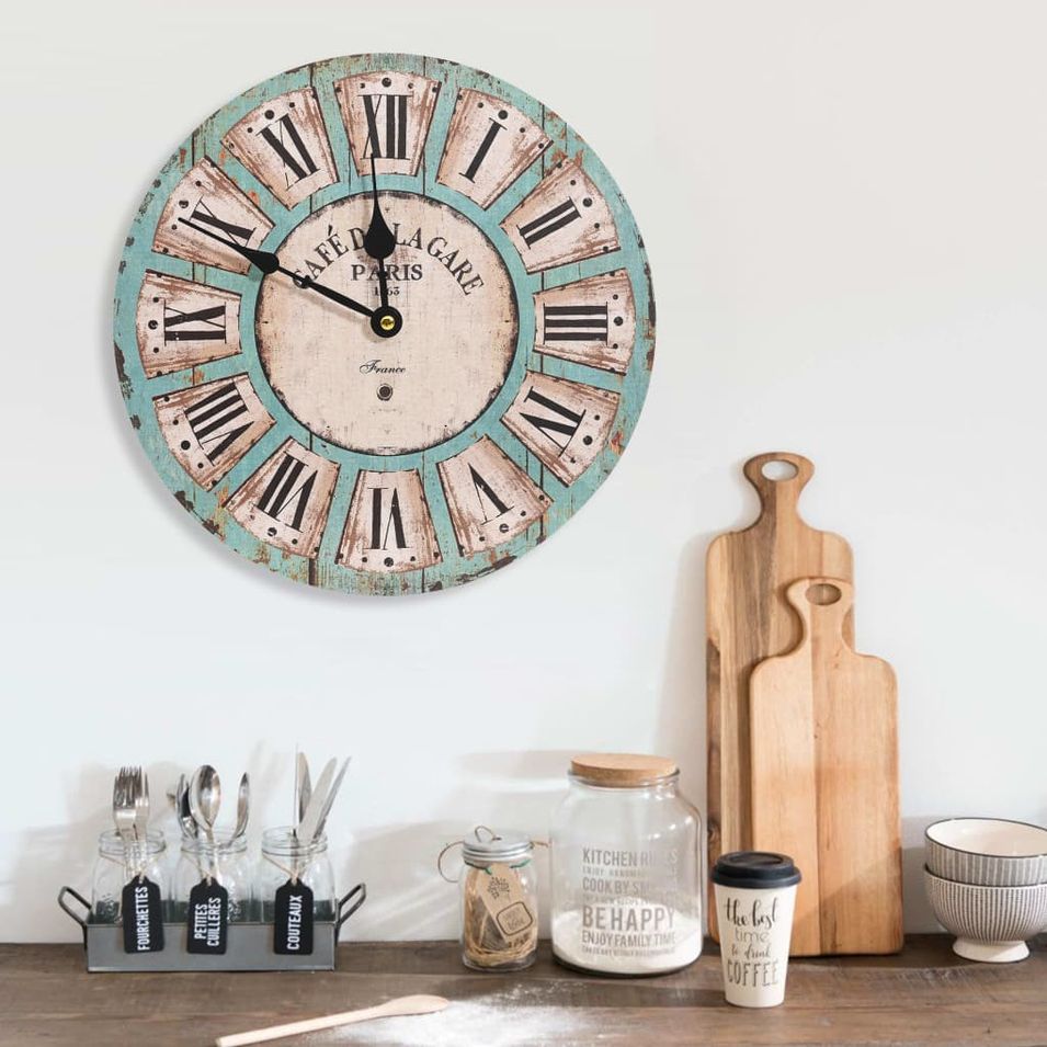 Horloge murale Multicolore 30 cm MDF 2 - Photo n°1
