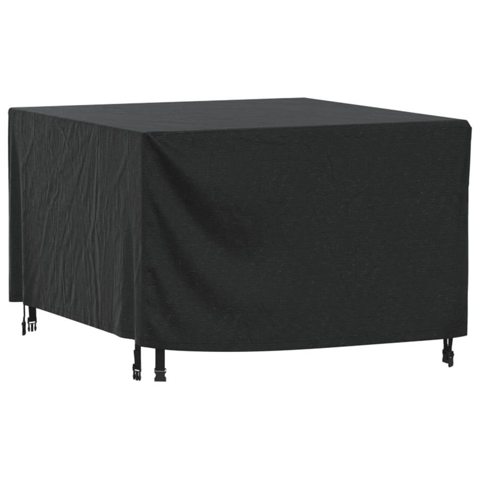 Housse de salon de jardin noir 113x113x73 cm imperméable 420D - Photo n°1