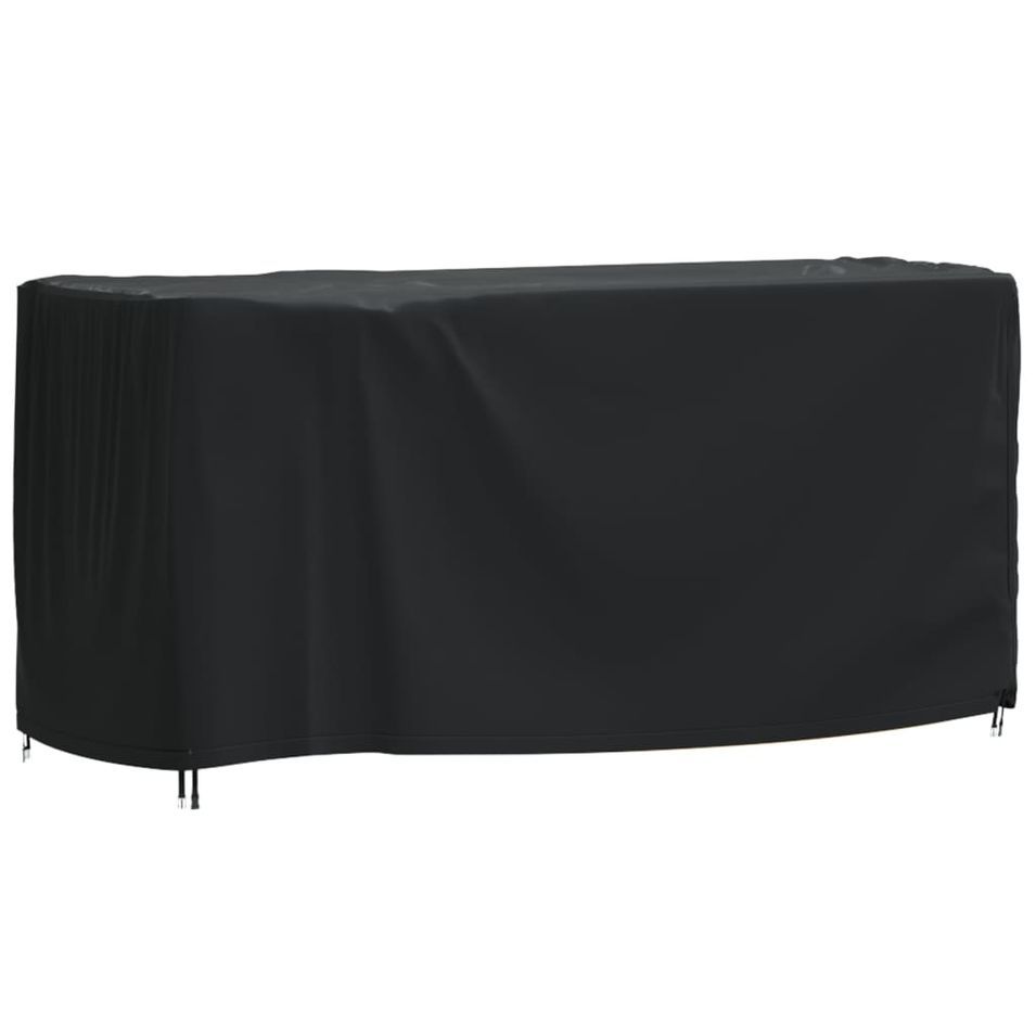 Housse de salon de jardin noir 180x70x90 cm imperméable 420D - Photo n°1