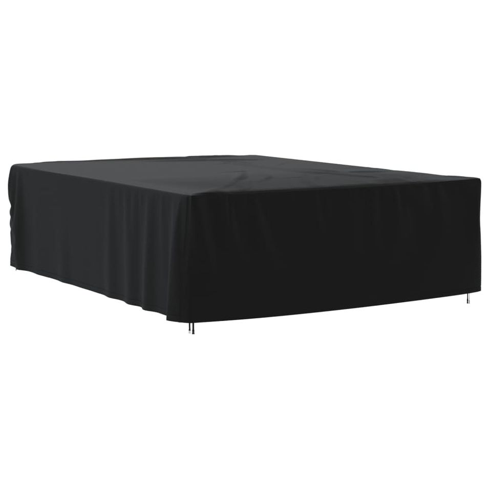 Housse de salon de jardin noir 350x260x90 cm oxford 420D - Photo n°1