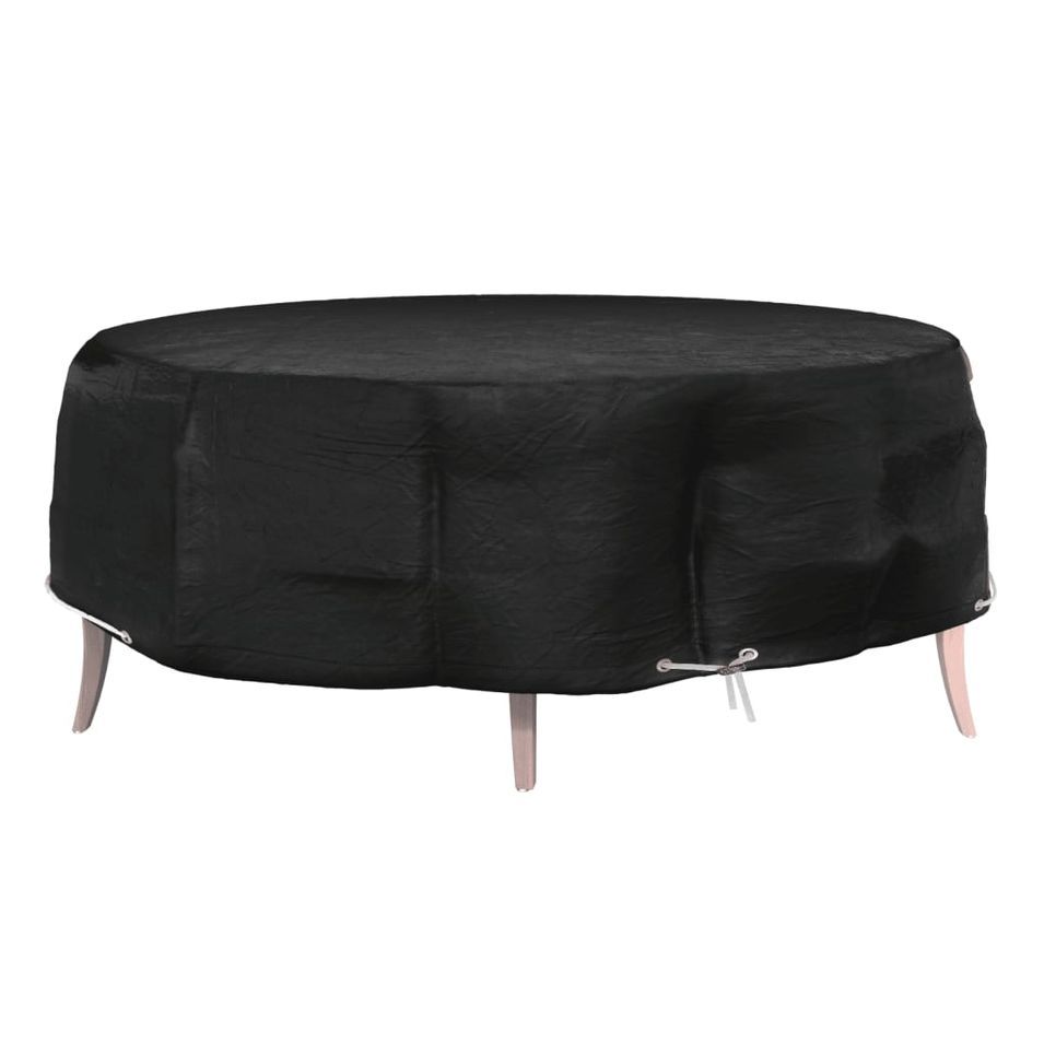 Housse pour salon îlot 8 œillets Ø188x50 cm rond - Photo n°1