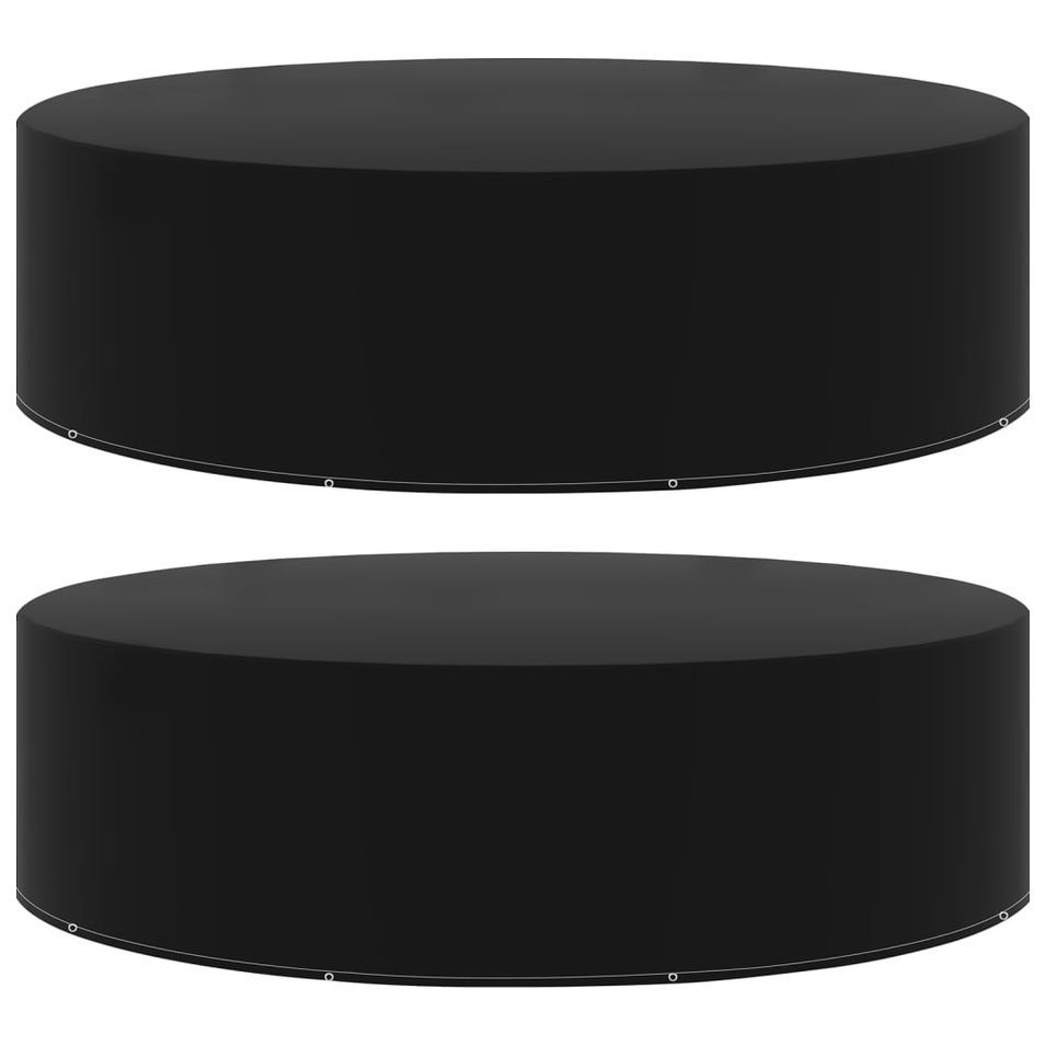 Housses de salon de jardin 2 pcs 10 œillets 205x90 cm - Photo n°1