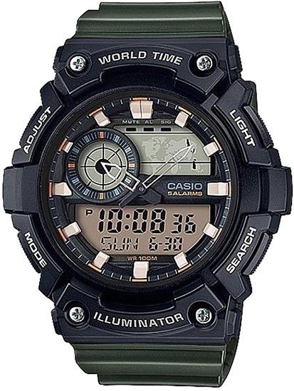 Illuminator World Time 5 Alarms AEQ-200W-3AV - Photo n°1