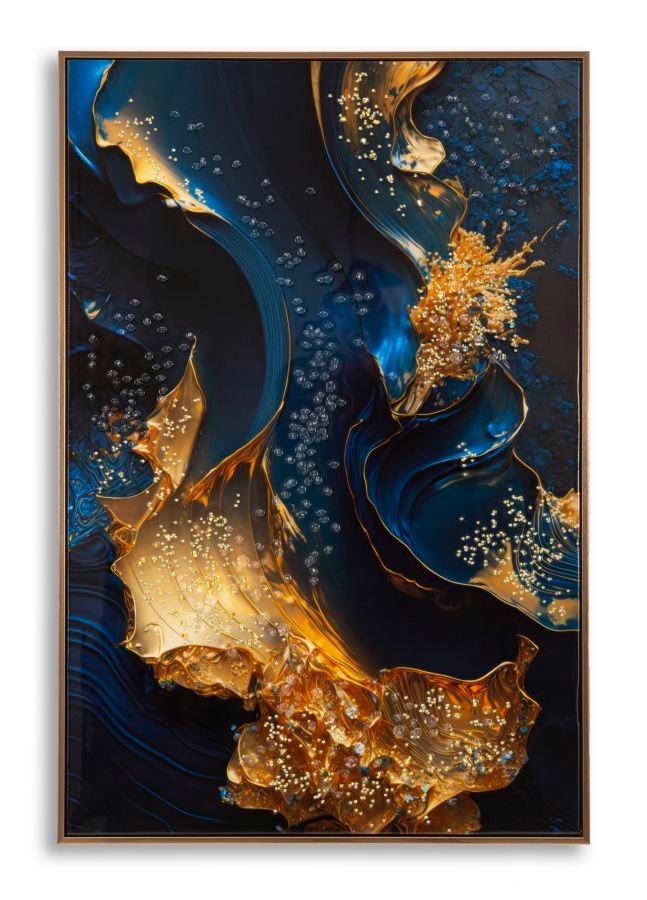 Impression sur toile laquée avec cadre andromède -b- 60 x 4 x 90 cm - Photo n°1