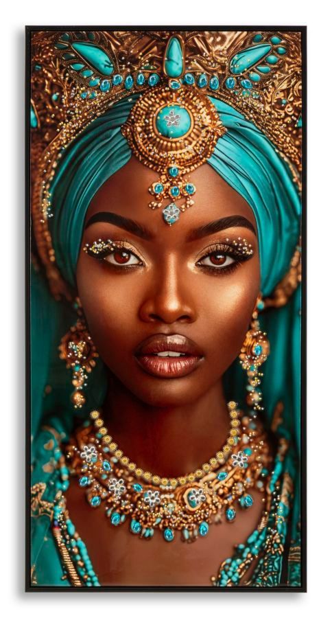 Impression sur toile maya laquée avec cadre cm 50x3,5x100 - Photo n°1