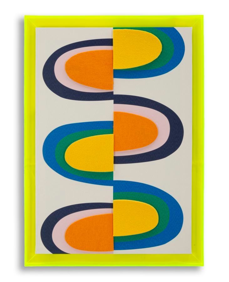 Impression sur toile pop art avec cadre -h- 50 x 3,3 x 70 cm - Photo n°1