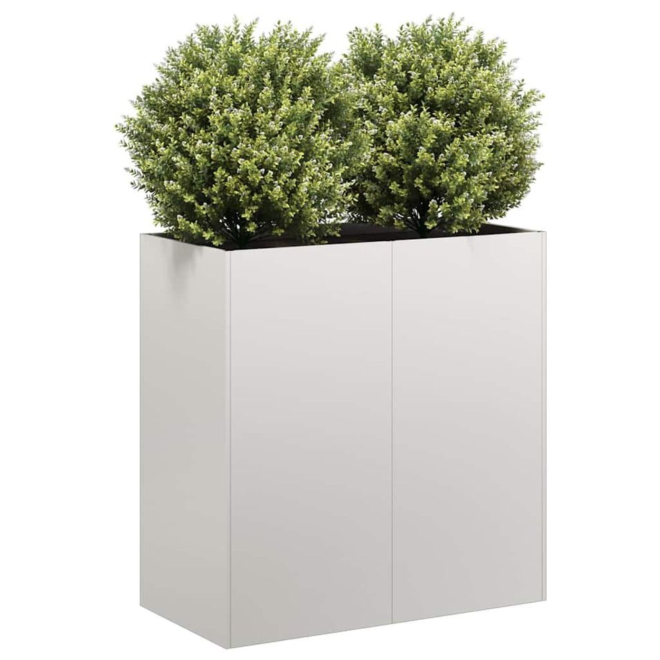 Jardinière 80x40x80 cm acier inoxydable - Photo n°1