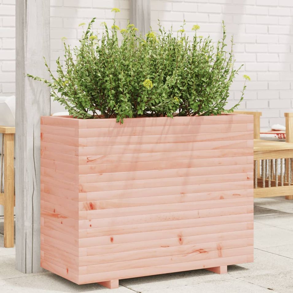 Jardinière 90x40x72 cm bois massif douglas - Photo n°1