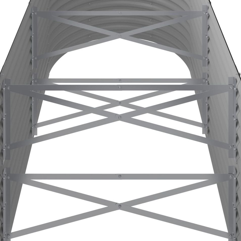 Jardinière Acier enduit de poudre 224x80x68 cm Anthracite - Photo n°1