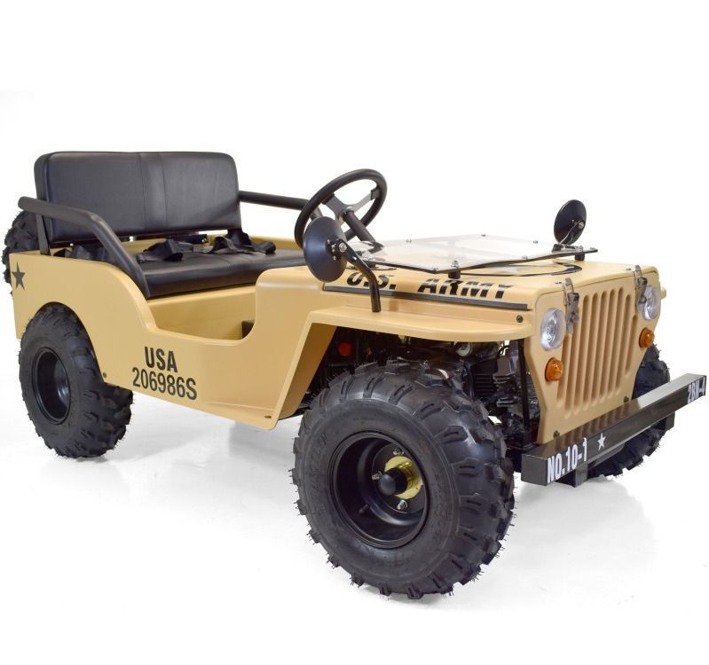 Jeep enfant 150cc semi-automatique Beige - Photo n°1
