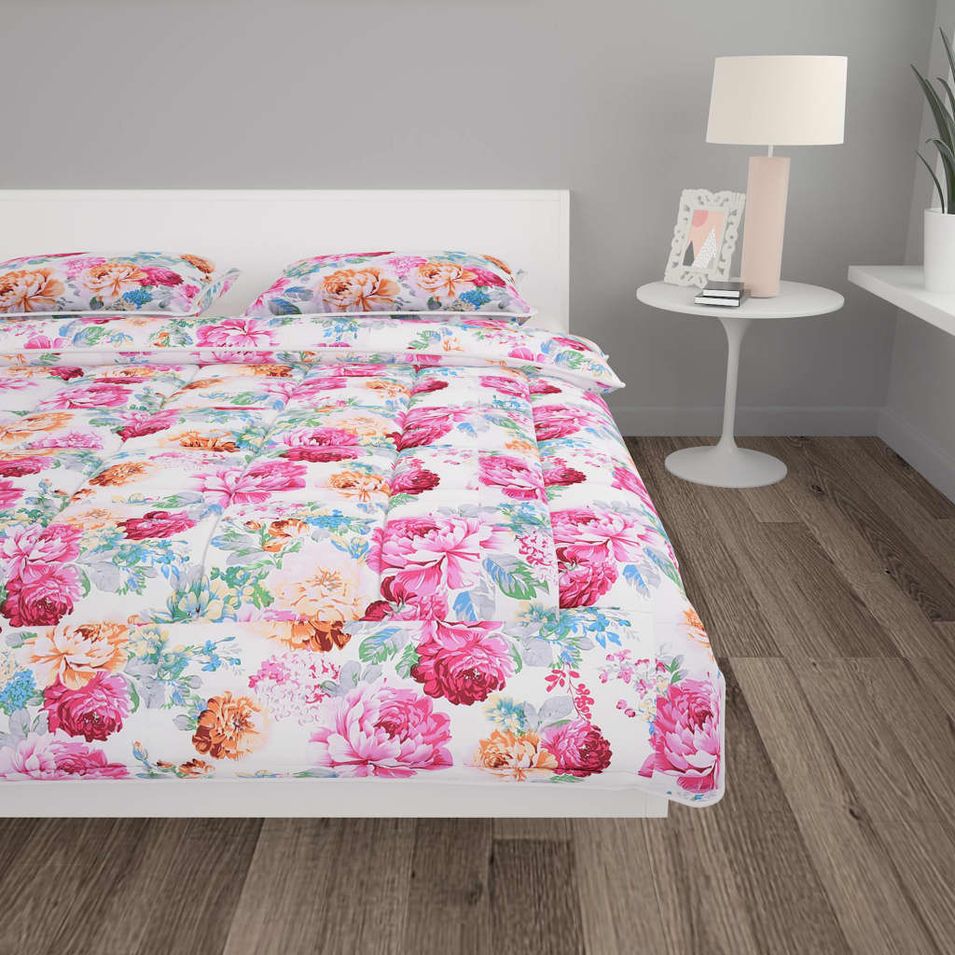 Jeu de couette 3 pcs Tissu à motif 200x200/80x80 cm - Photo n°1