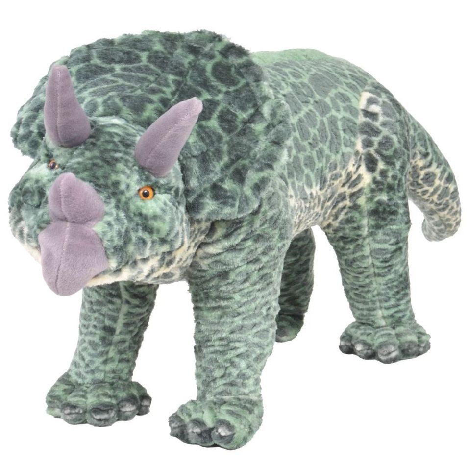 Jouet en peluche Dinosaure Tricératops Vert XXL - Photo n°1