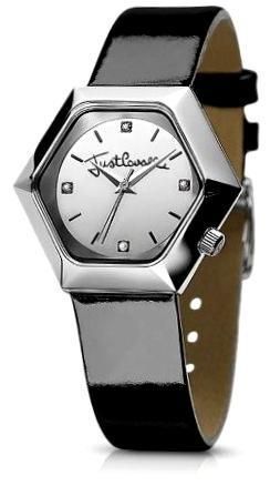 Just Cavalli Time Exagon 3h Silver Dial/black Strap 7251145615 - Photo n°1