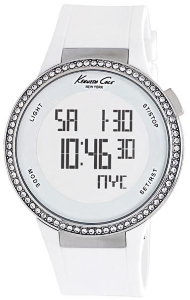 Kenneth Cole - Digital Touchscreen Ss Strass Chrono White Strap 3 Atm 40mm KC2698 - Photo n°1