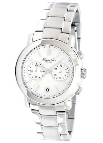 Kenneth Cole - Sport Ss Chrono Lady White Bracelet KC4801 - Photo n°1