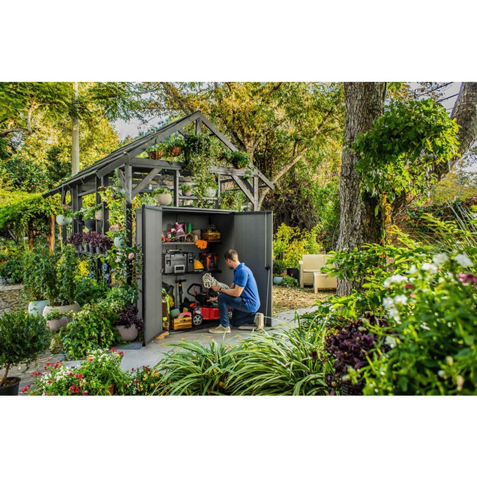 Keter Abri de jardin Cortina Alto 1400 L gris - Photo n°1