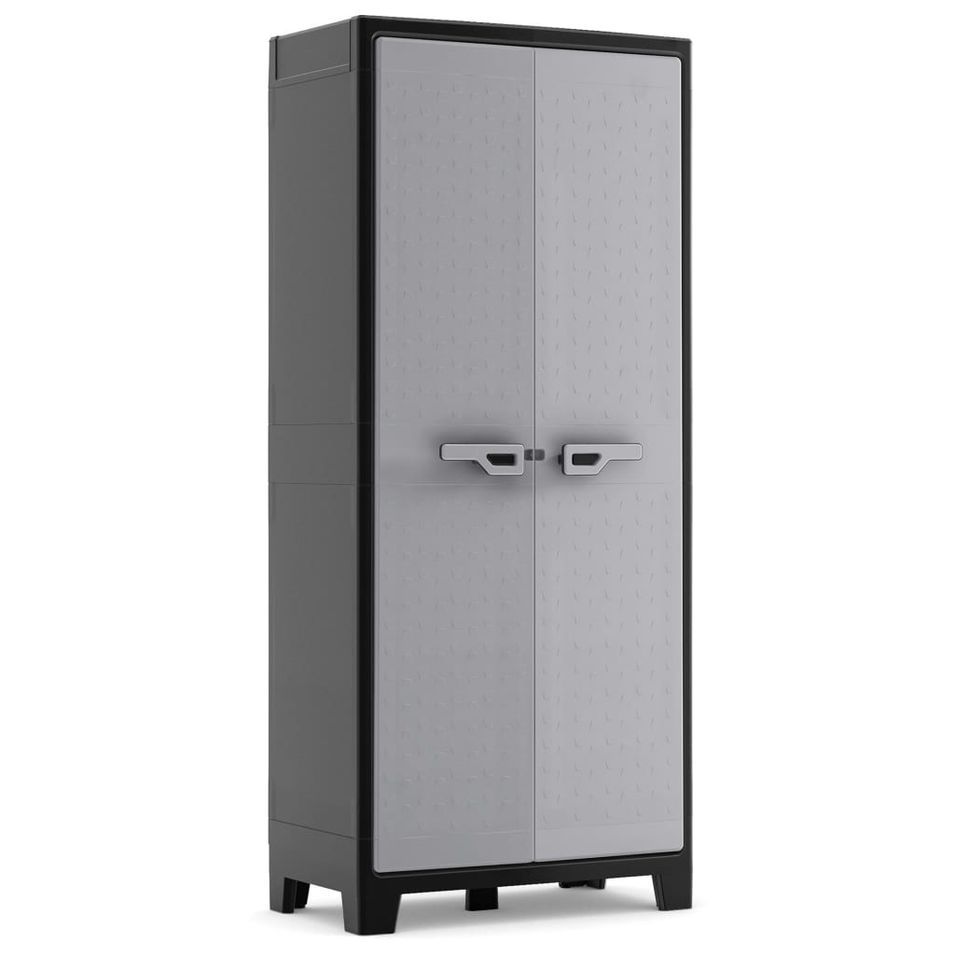Keter Armoire de rangement polyvalente Titan Noir et gris 182 cm - Photo n°1