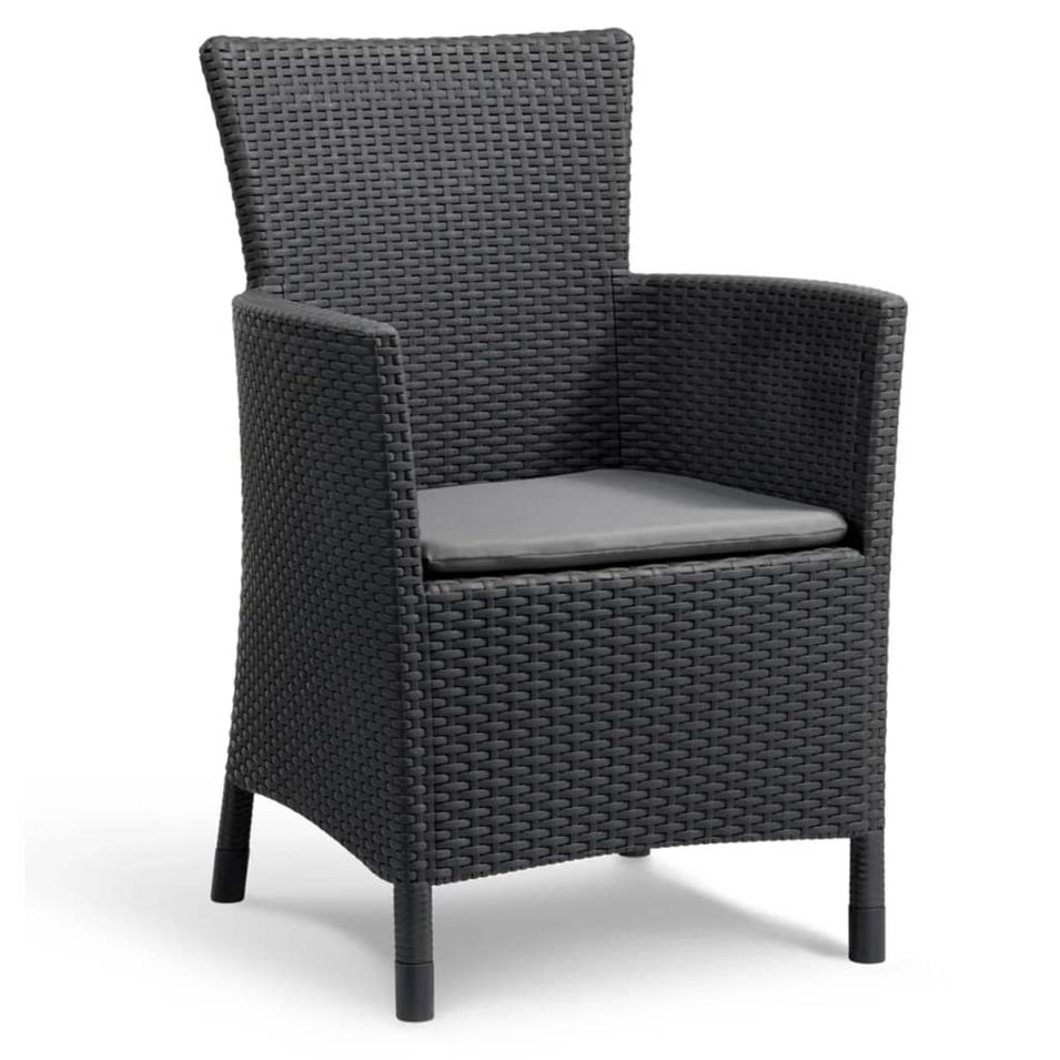 Keter Chaise de salle à manger de jardin Iowa graphite 215526 - Photo n°1