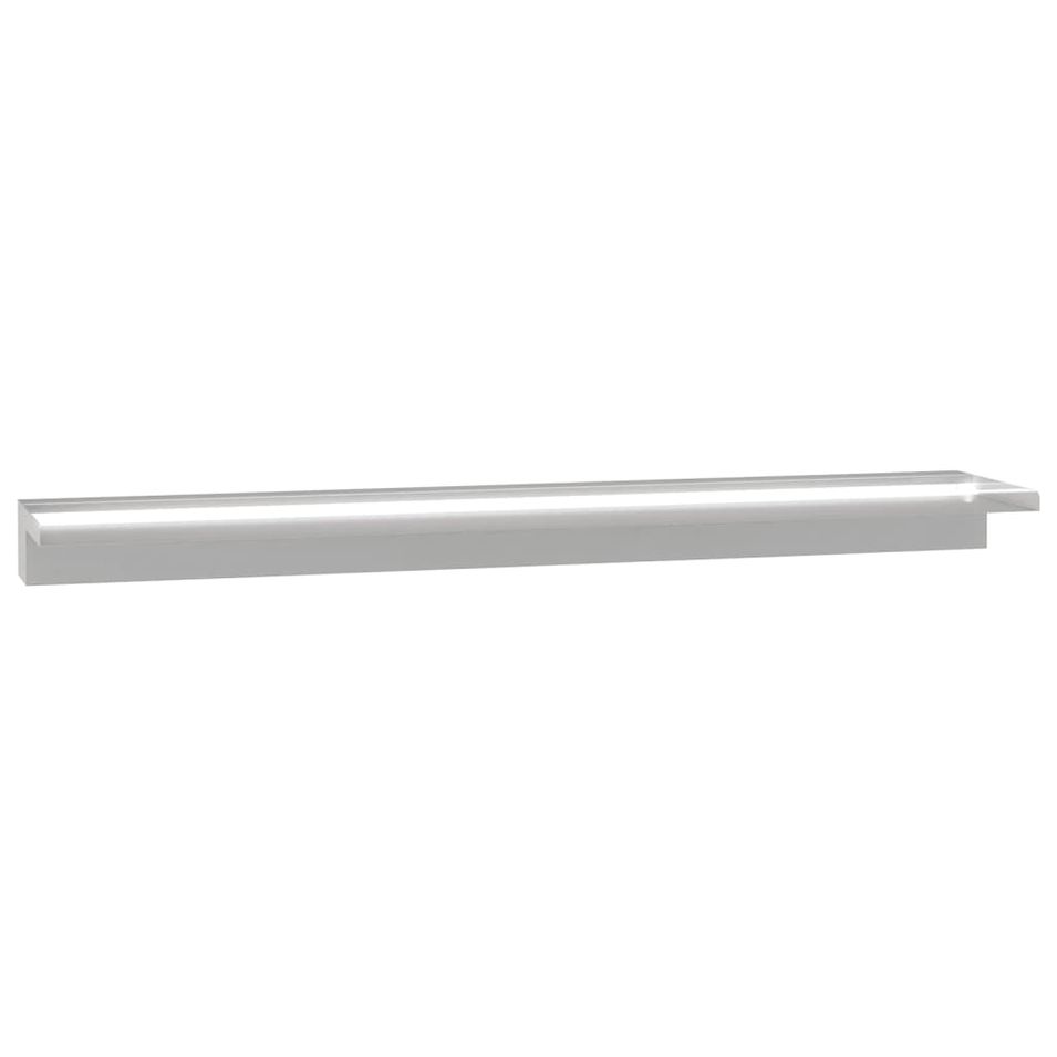 Lame de cascade de piscine avec LED acier inoxydable 110 cm - Photo n°1