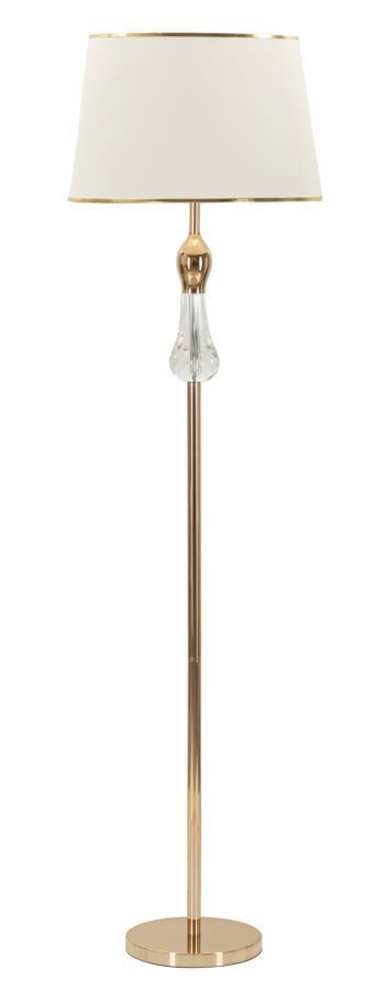 Lampadaire doré design élégant beige PRESTIGE - Photo n°1