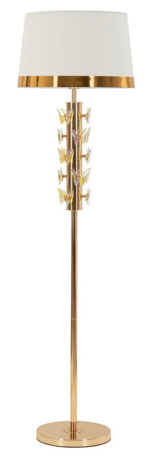 Lampadaire doré design PAPILLON - Photo n°1