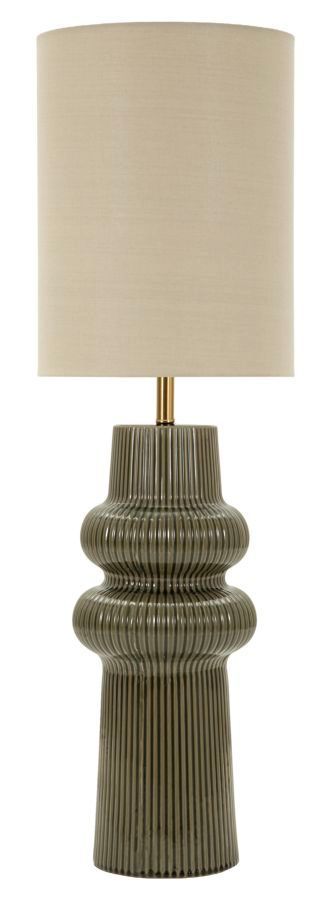 Lampadaire Harmony céramique gris sauge design naturel élégant - Photo n°1