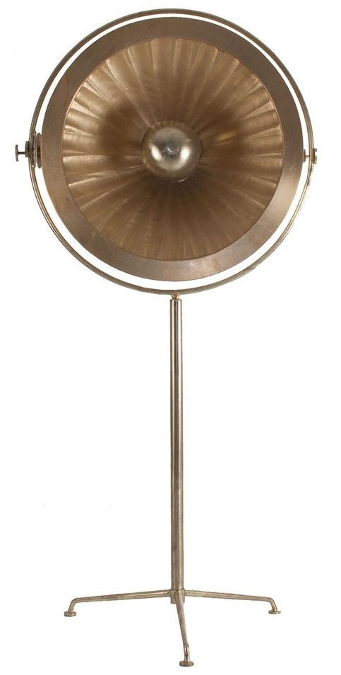 Lampadaire métal doré mat Yavain H 204 cm - Photo n°1