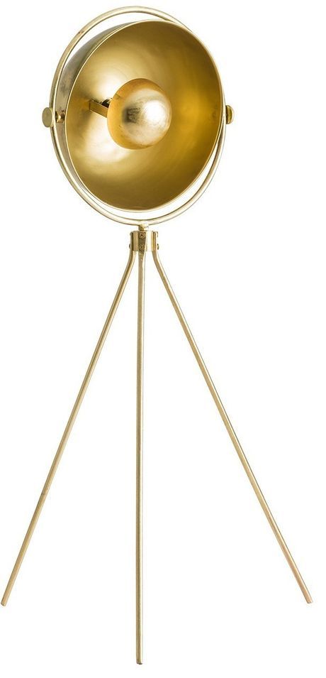 Lampadaire métal fer doré Sadok - Photo n°1