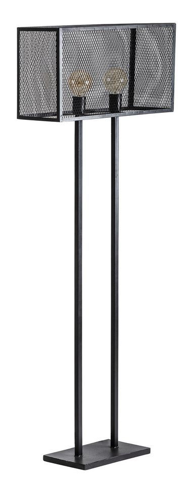 Lampadaire métal noir Lucky - Photo n°1