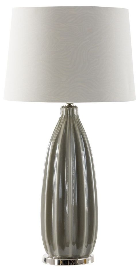 Lampe à poser en fer argent Louve - Photo n°1