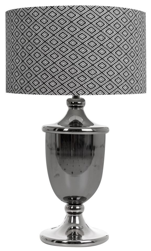 Lampe à poser en fer argent Vikie - Photo n°1