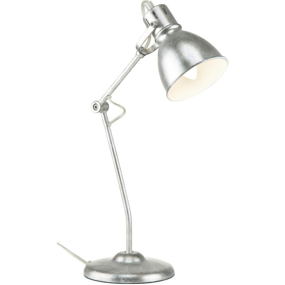 Lampe de bureau métal argenté Neillo - Photo n°1