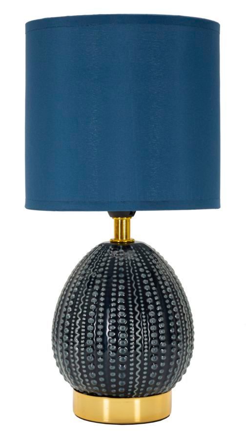 Lampe de chevet bleu design relief moderne élégant FLAVI - Photo n°1