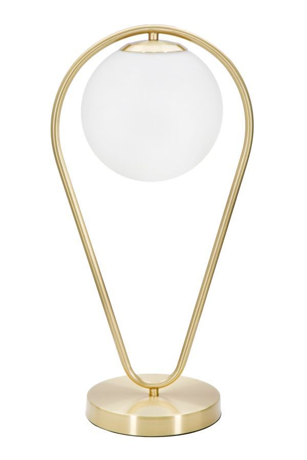 Lampe de table dorée design avec sphère en verre GLAMY DROP - Photo n°1