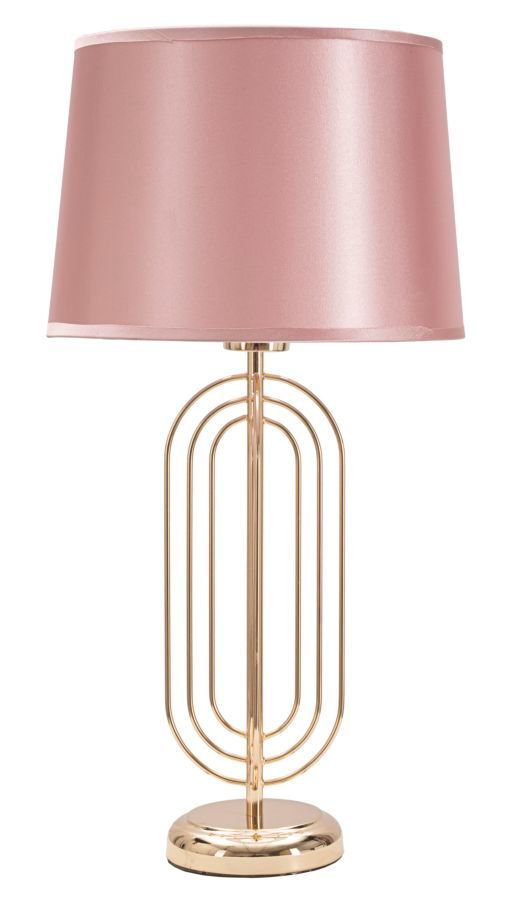Lampe de table dorée rose design glamour élégant KRISTA - Photo n°1