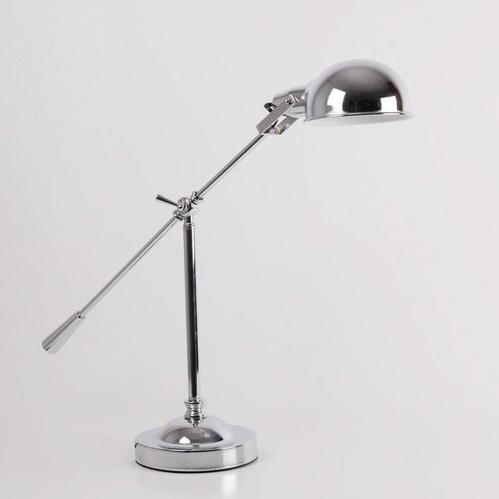 Lampe de table métal chromé Amiral H 55 cm - Photo n°1