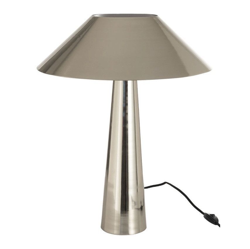 Lampe de table parapluie métal argenté Liath - Photo n°1