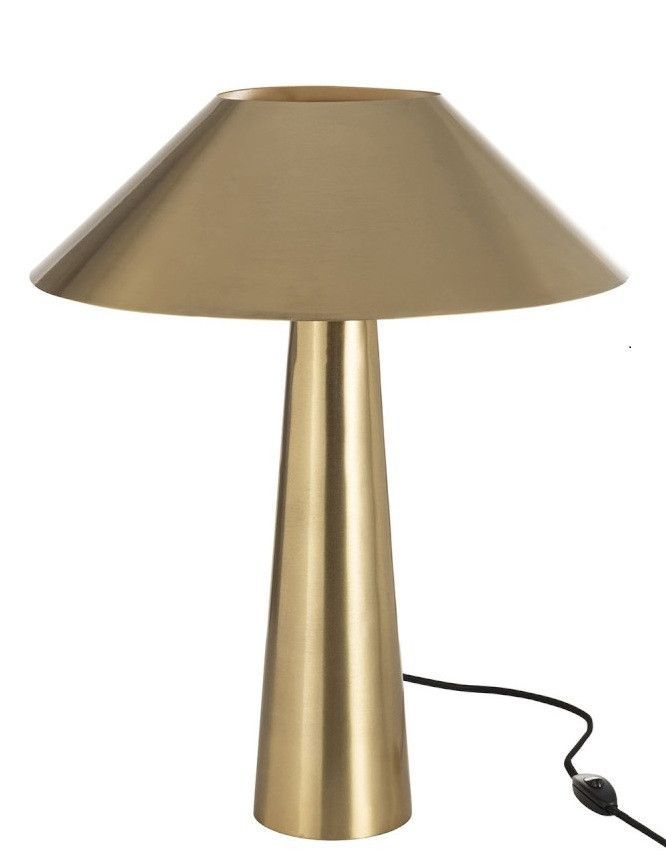 Lampe de table parapluie métal doré Ysarg - Photo n°1