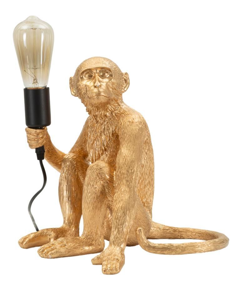 Lampe de table singe doré glamour MONKEY ICON - Photo n°1