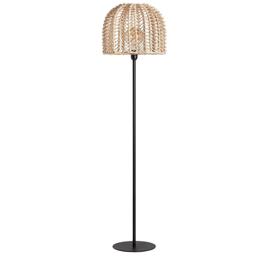 Lampe haute sur pied en rotin LOZANE – Élégance artisanale & design naturel - Photo n°1