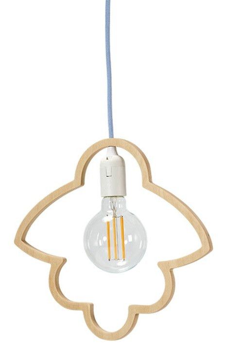Lampe suspension bois laqué clair Fly Me - Photo n°1