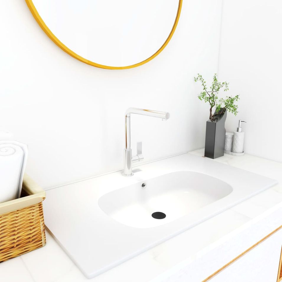 Lavabo encastré 605x460x105 mm SMC Blanc - Photo n°1