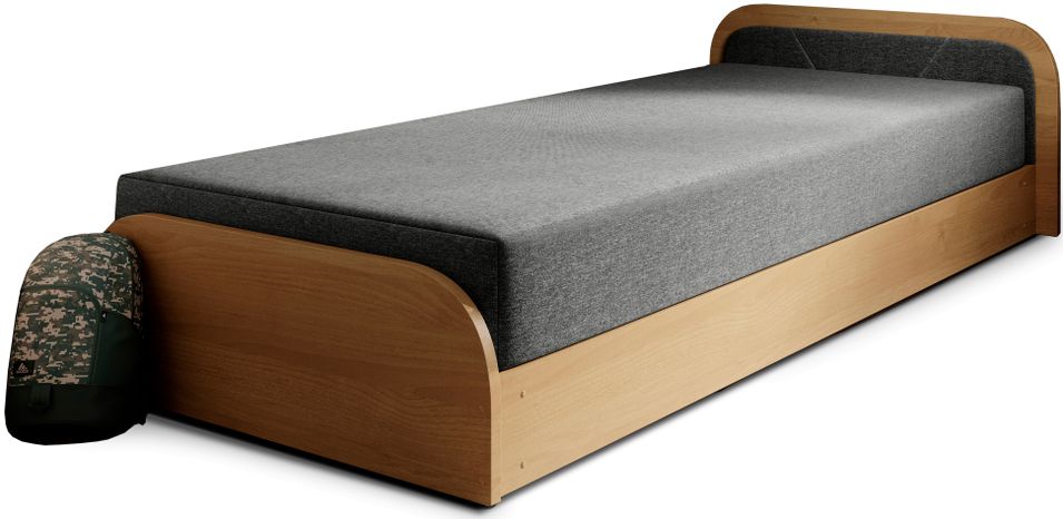 Lit 1 place avec coffre de rangement Parko – Confort et Praticité - Photo n°1